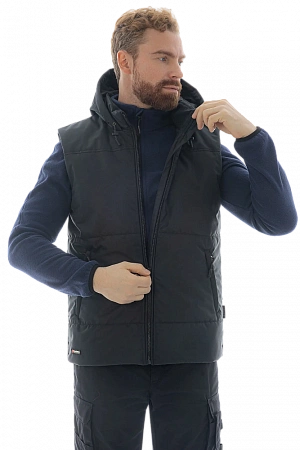 Утепленный жилет Brodeks KW 112, черный