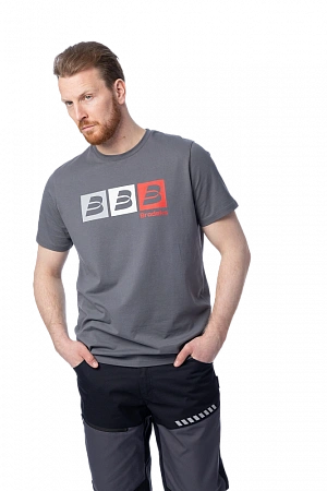 Футболка Brodeks KS705, серый