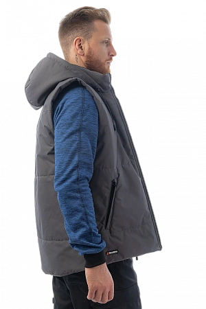 Утепленный жилет Brodeks KW 112, серый