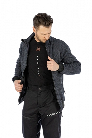 Флисовая толстовка Brodeks KS 241 cation, серый