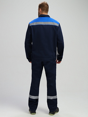 Костюм Лигор-2 СОП (тк.Саржа,250) п/к, т.синий/васильковый Факел Спецодежда в Тюмени 2