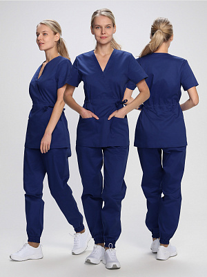 Костюм женский Сити-001 (тк.Смесовая,145) MedLine, т.синий MedLine в Тюмени