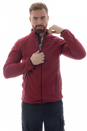 Флисовая толстовка Brodeks KS 211,бордо