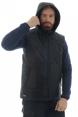 Утепленный жилет Brodeks KW 112, черный