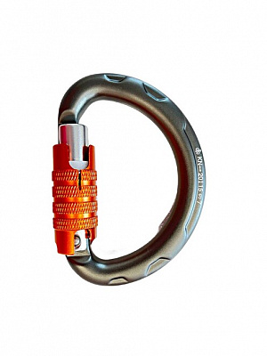Ver 0266 Карабин «GRAY» полукруглый трехтактный (Keylock) Vertical C в Тюмени 0